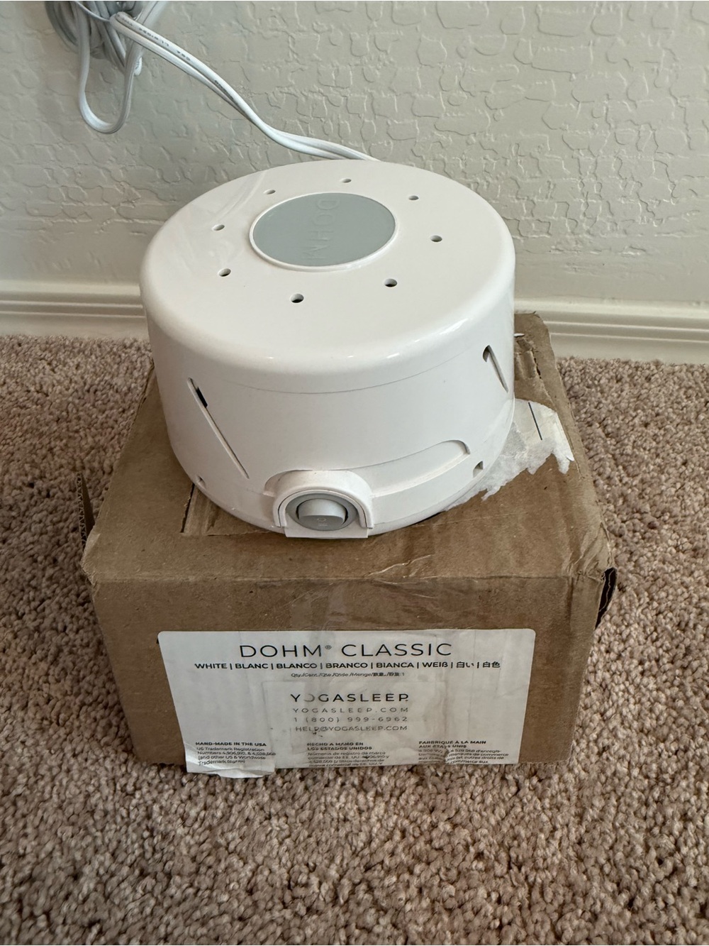 Yogasleep Dohm Classic The Original White Noise Machine, Soothing Natural